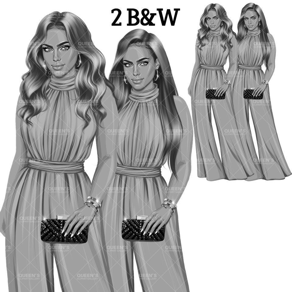 Boss girl, Fashion girl clipart, Fashion illustration clipart, Boss lady clipart, White woman clipart, Business woman, Curvy woman png