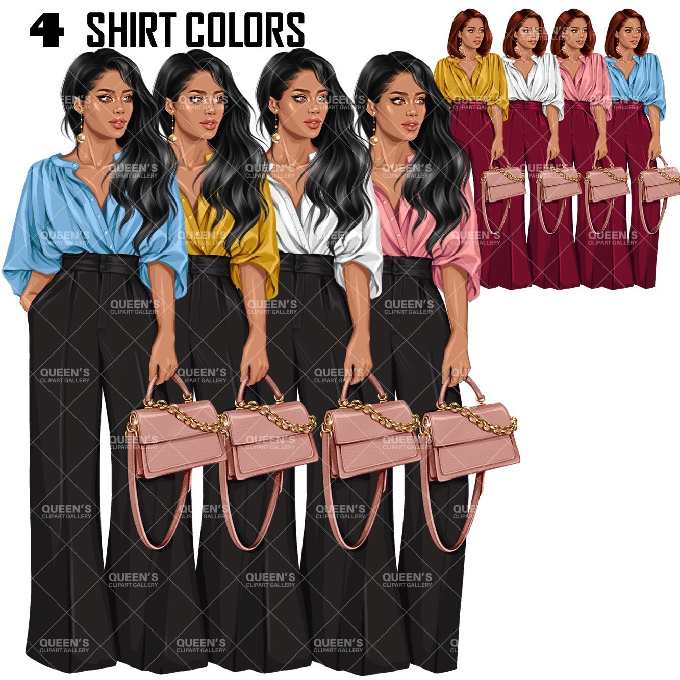 Black girl PNG, Afro girl clipart, Fashion girl clipart, Black woman clipart, Black girl magic, Curvy girl clipart, African American woman