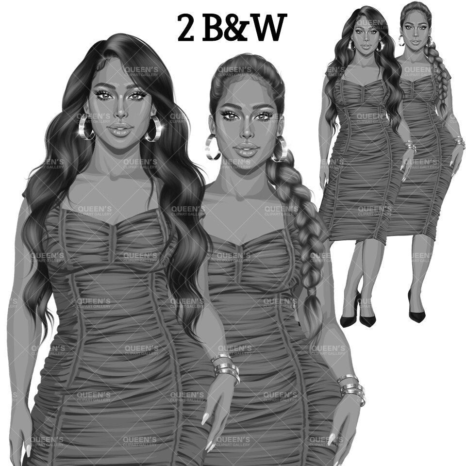 Elegant woman, Fashion girl clipart, Fashion illustration clipart, Boss lady clipart, Woman in dress clipart, Red dress, White woman clipart, Woman in dress, Curvy woman png