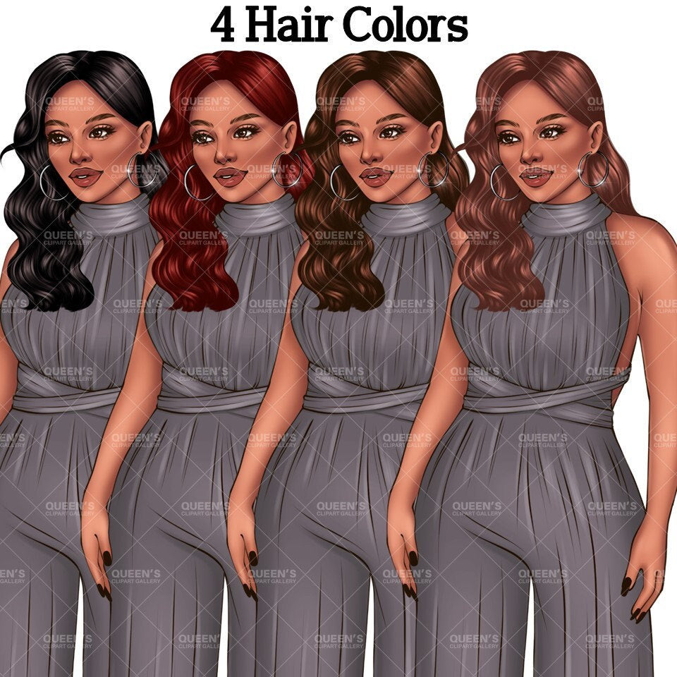 Boss girl, Fashion girl clipart, Fashion illustration clipart, Boss lady clipart, White woman clipart, Planner girl clipart, Curvy woman png