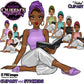 Afro girl clipart | Black girl clipart | Fashion clipart | Black woman clipart | Black girl magic | African American Art