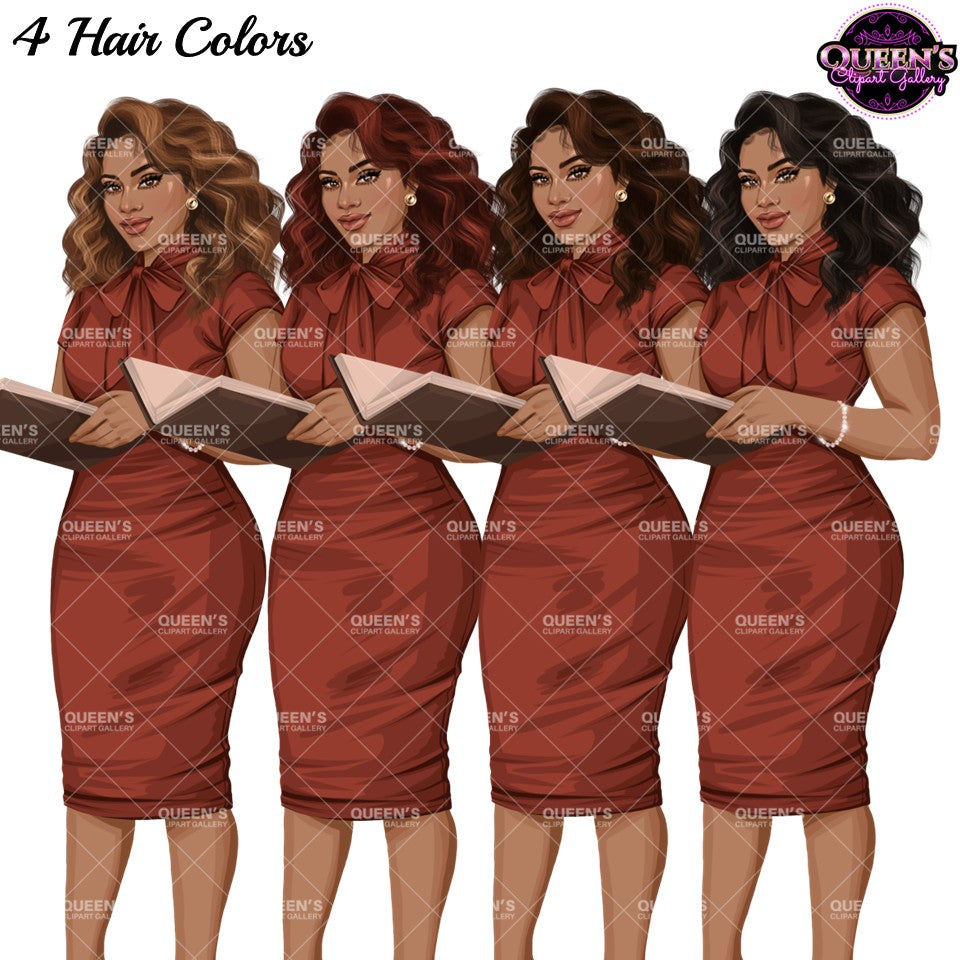 Teacher Clipart PNG | Professional Woman Clipart | Female Teacher PNG | Business Woman Clipart | Professional Woman Illustration