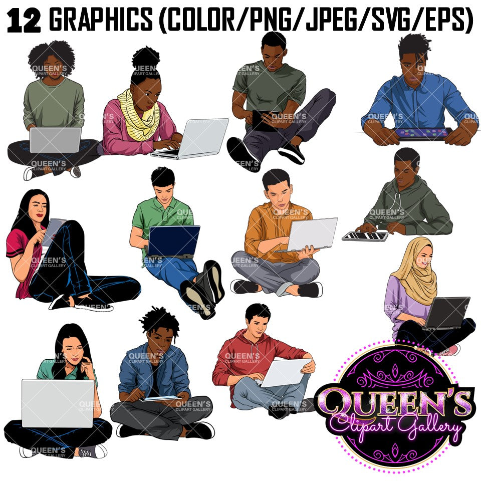 Back to listings Teens on Technology Clipart, Technology Clipart, Teenagers Clipart, High School Students, Teenagers in School, Computer Clipart, Phone
