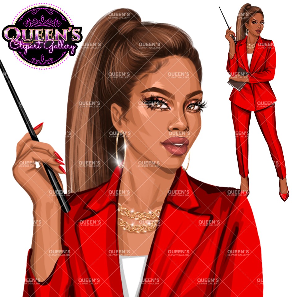 Teacher Clipart | Professional Woman PNG | Business Woman Clipart | Female Educator Illustration | Office Woman Illustration