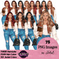 High School Teen Girl Clipart PNG | Diverse Teen Girls Clipart | Fashion Teen Girls | School Girl Graphics | Teenager PNG