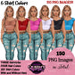 Fashion Woman Clipart Bundle PNG | Cowgirl Woman Clipart | Western Fashion Girls | Denim Fashion Illustration