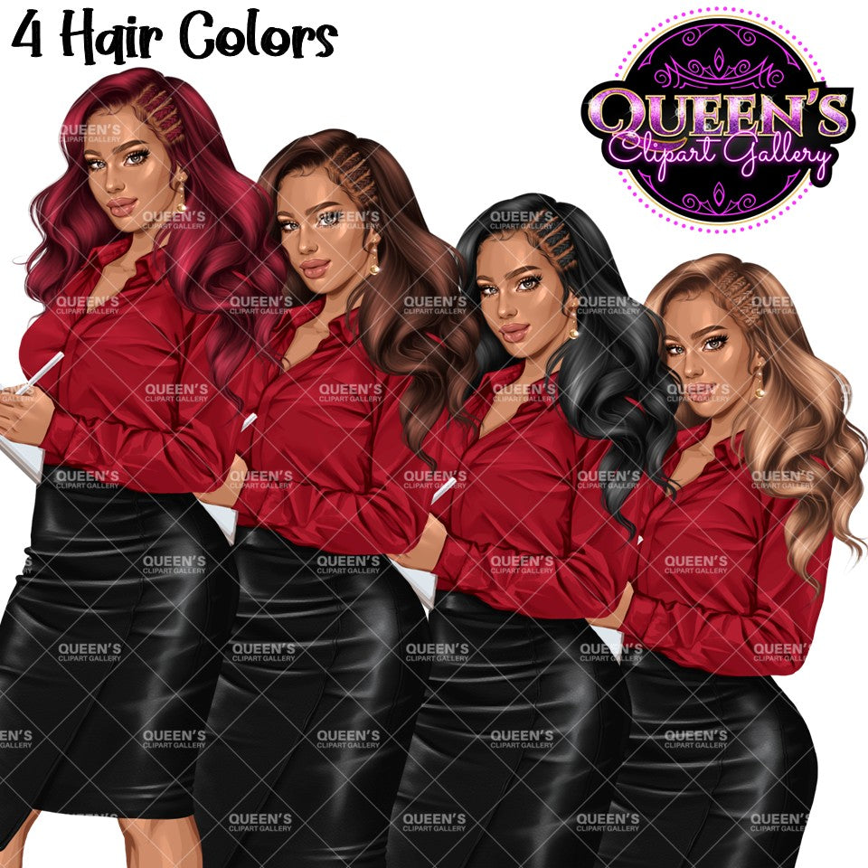Professional Woman Clipart | Business Woman PNG | Working Woman Clipart | Female Professional Graphics