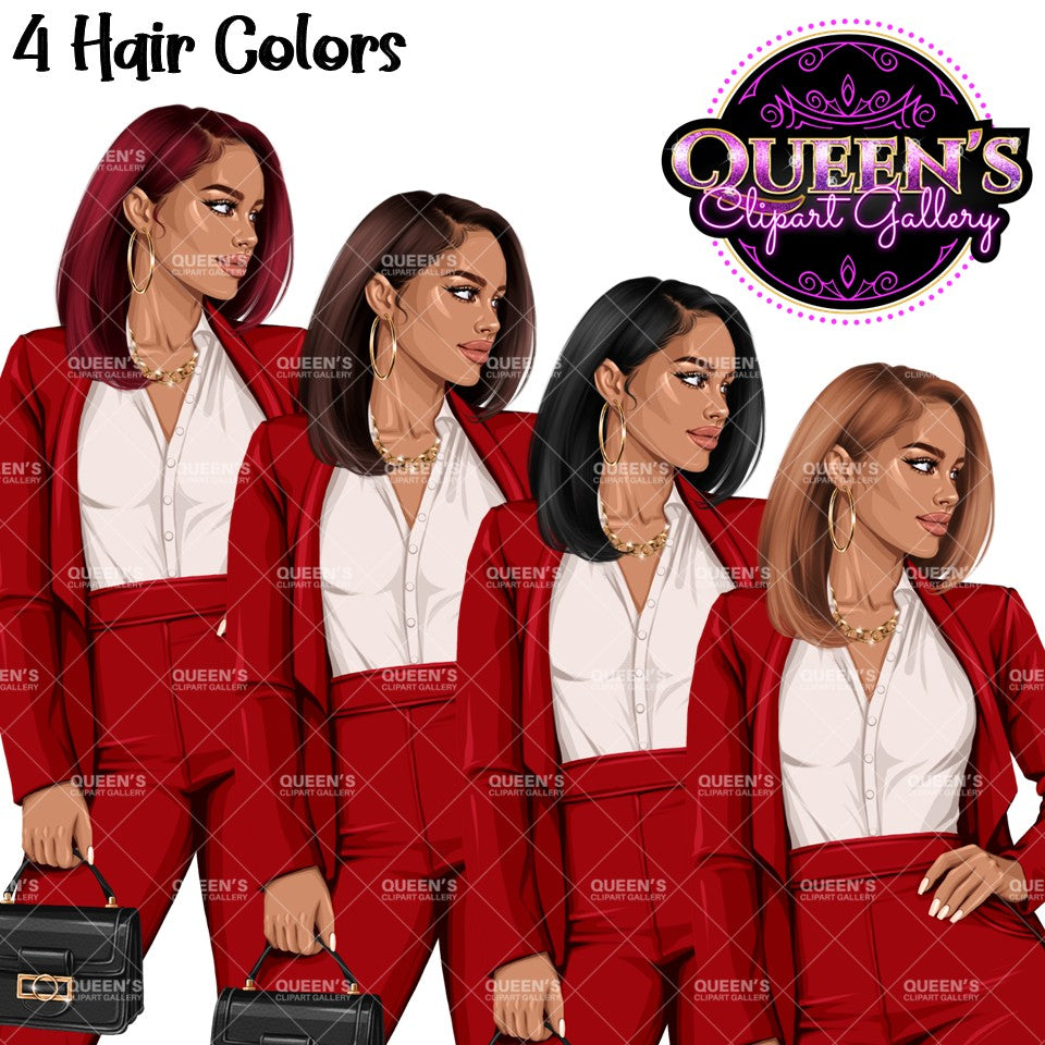 Business Woman Clipart PNG | Executive Woman Clipart | Boss Lady PNG | Professional Woman Graphics | Fashion Business Woman Clipart