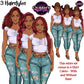 Afro Fashion Girl Clipart PNG | Western Cowgirl Clipart | Black Woman Fashion Illustration | Denim Girl Clipart | Fashion Girl Clipart