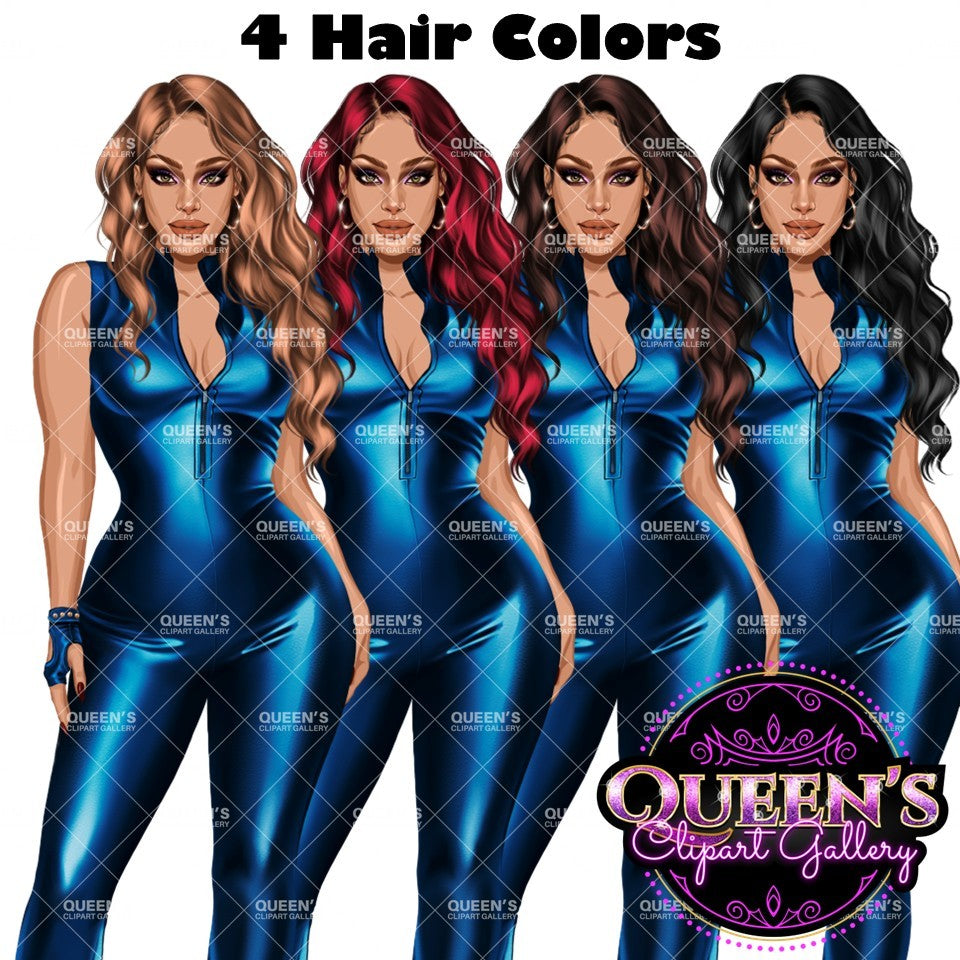 African American woman in leather bodysuit | Girl boss | Lady boss | Afro woman clipart png | Fashion girl clipart | Fashion illustration clipart | Curvy girl clipart