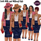 Black business woman clipart with and without fedora hats, braids and natural hairstyles, PNG with transparent backgrounds.