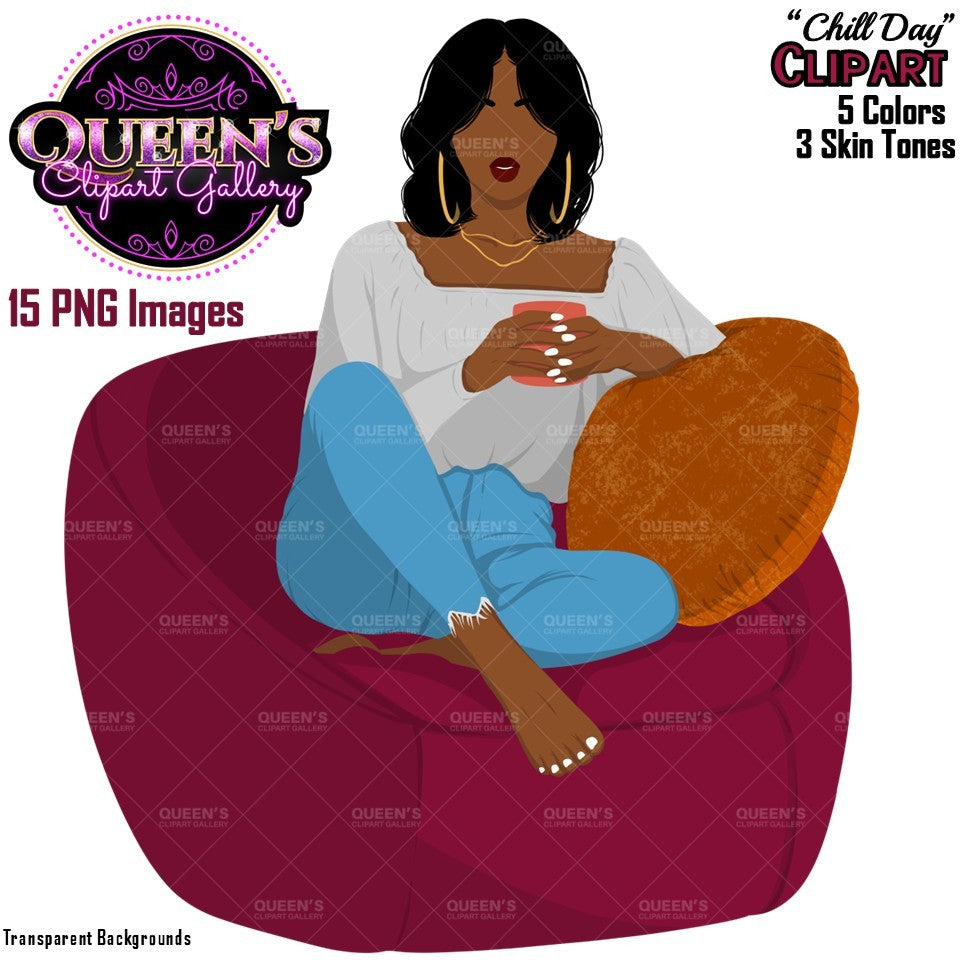 Black Woman Flat Clipart Bundle | Flat Illustration | Flat Design | Black Woman Clipart | Black Girl Magic