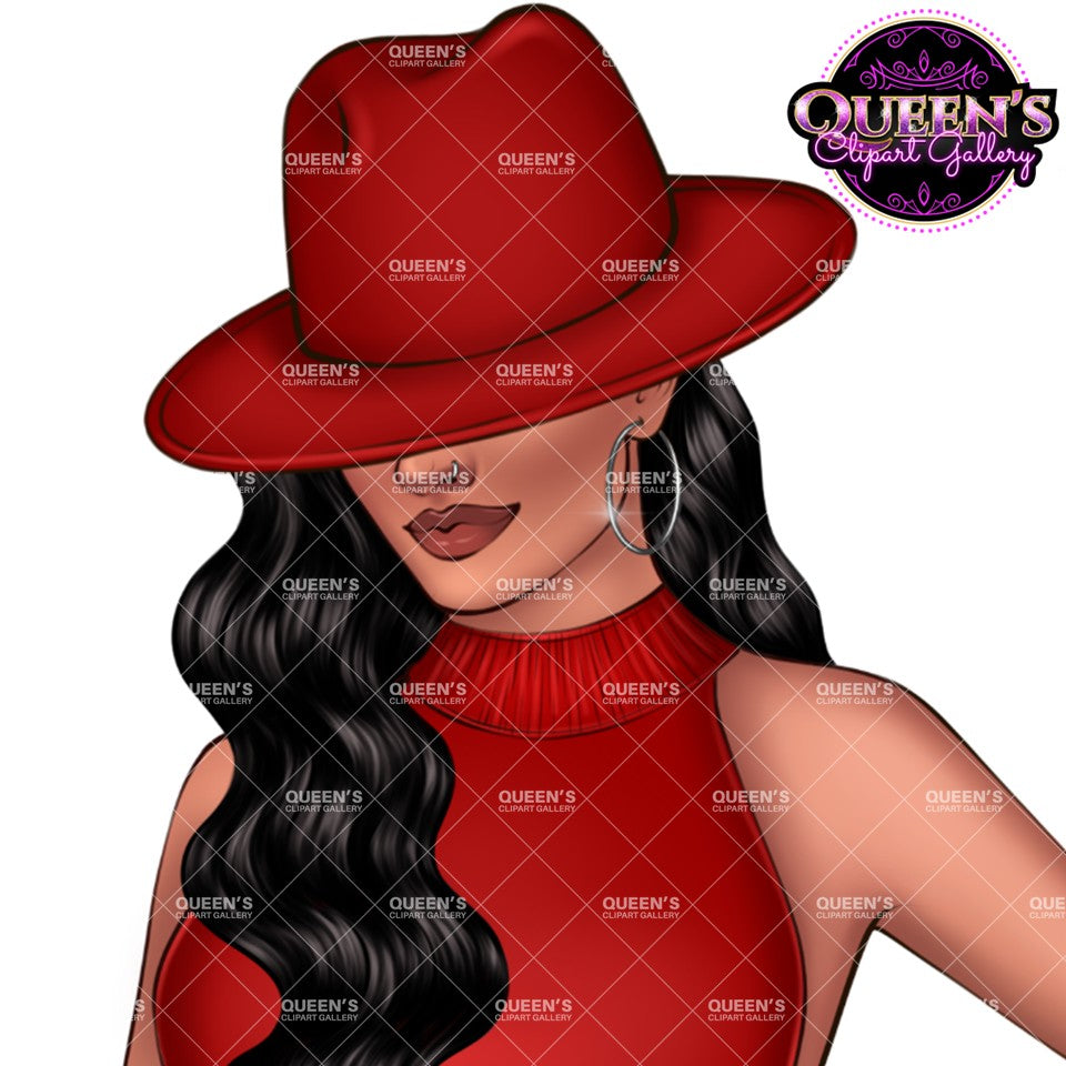 Fashion Woman Clipart PNG | Elegant Jumpsuit Clipart | Female Character Clipart | Fashion Illustration PNG
