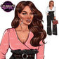Fashion Woman Clipart PNG | Business Woman Clipart | Fashion Girl Illustration | Professional Woman PNG | Office Fashion Clipart