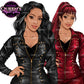 Woman in leather clothes, Girl boss, Lady boss, White clipart woman, Fashion girl clipart, Fashion illustration clipart, Curvy girl