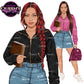 Teen Girl Clipart PNG | High School Girl Clipart | Fashion Teen Girl Graphics | School Teen PNG | Denim Skirt Teen Clipart
