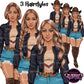 Country Girl Clipart Bundle PNG | Cowgirl Woman Clipart Bundle | Western Fashion Women PNG | Afro and White Cowgirl Clipart