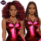 Afro woman in leather dress, Girl boss, Lady boss, Black girl magic, Fashion girl clipart, Fashion illustration clipart, Curvy girl clipart