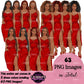 Black woman fashion clipart wearing red heart print midi dresses with side slits and heels, featuring afro and braided hairstyles in multiple hair colors, PNG images with transparent backgrounds