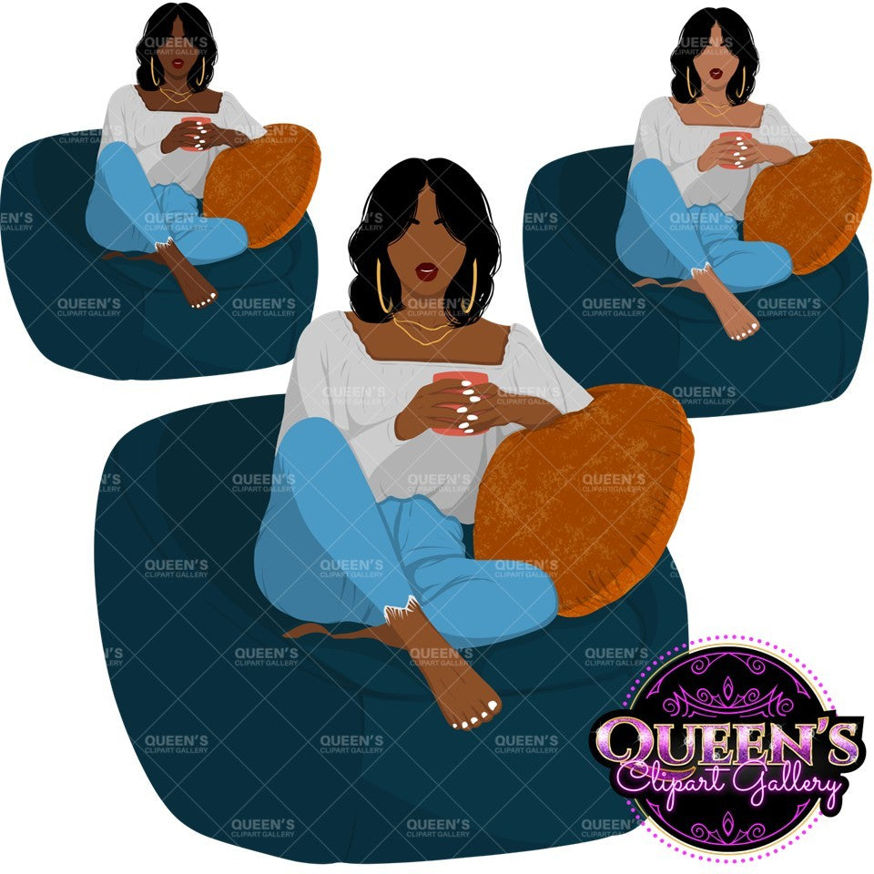 Black Woman Flat Clipart Bundle | Flat Illustration | Flat Design | Black Woman Clipart | Black Girl Magic