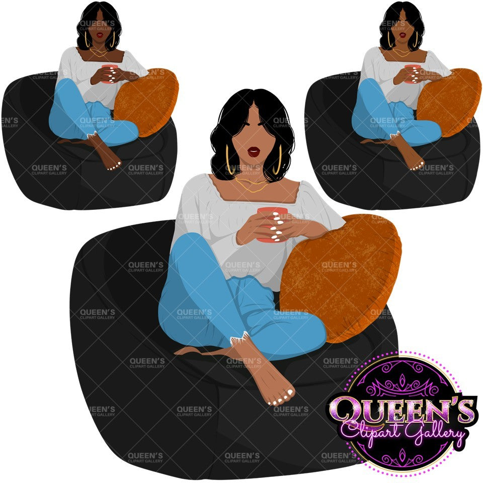 Black Woman Flat Clipart Bundle | Flat Illustration | Flat Design | Black Woman Clipart | Black Girl Magic