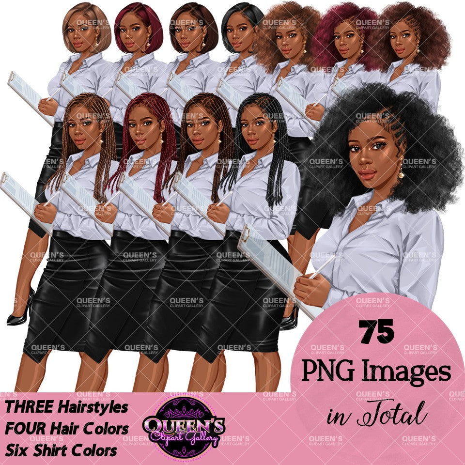 Business Woman Clipart Bundle | Professional Woman PNG Collection | Fashion Girl | Fashion Illustration
