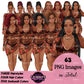Floral swimsuit clipart PNG featuring a stylish African American woman in a floral bathing suit with sheer cover-up, multiple hairstyles, hair colors, outfit color variations, and transparent background. Fashion African American woman clipart PNG, stylish female illustration for planners, websites, branding, and commercial use.