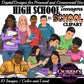 High School Teen Clipart Bundle | Teen Student Clipart | High School Students PNG | Diverse Teenagers Clipart