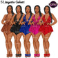 Lingerie African American woman clipart featuring 5 lingerie color variations with transparent PNG backgrounds.