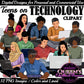 High School Teen Clipart Bundle | Teen Student Clipart | High School Students PNG | Diverse Teenagers Clipart