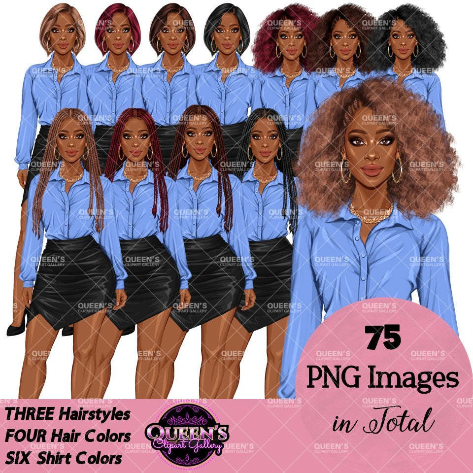 Professional Woman Clipart Bundle PNG | Business Woman Clipart | Corporate Woman PNG | Office Woman Clipart
