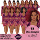 Floral swimsuit clipart PNG featuring a stylish African American woman in a floral bathing suit with sheer cover-up, multiple hairstyles, hair colors, outfit color variations, and transparent background. Fashion African American woman clipart PNG, stylish female illustration for planners, websites, branding, and commercial use.