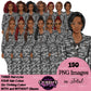 Military Female Soldier | Military Women Clipart | Female Soldier PNG Bundle | Veteran's Day Illustration