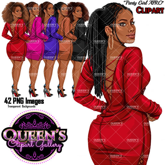 Back view, Red dress, Elegant woman, Fashion girl clipart, Fashion illustration clipart, Black girl magic, Woman in dress, Curvy woman png