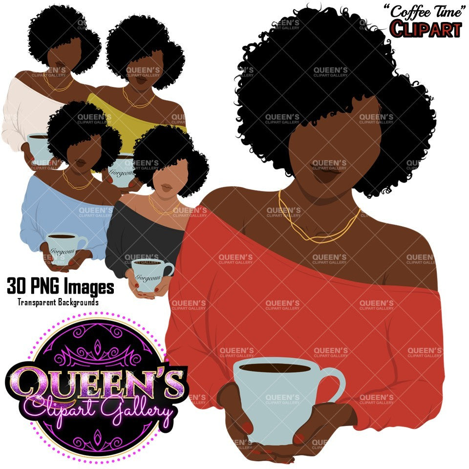 Black Woman Flat Clipart Bundle | Flat Illustration | Flat Design | Black Woman Clipart | Black Girl Magic