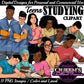 Students reading and writing, Student clipart, Clipart teens, Teenagers, Teens on phones, Back to School, Teenager girl clipart, Student boy clipart, High school students