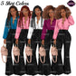 Black boss lady clipart featuring Afro and braided hairstyles, colorful business blouses, black wide leg pants and handbags.