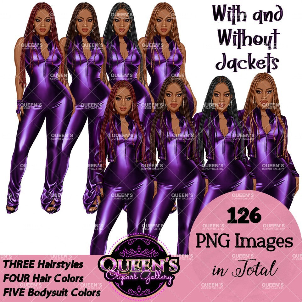 African American woman in leather bodysuit | Girl boss | Lady boss | Afro woman clipart png | Fashion girl clipart | Fashion illustration clipart | Curvy girl clipart