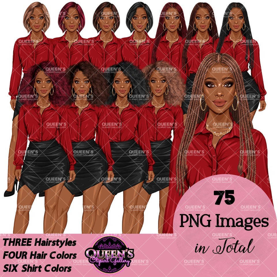 Professional Woman Clipart Bundle PNG | Business Woman Clipart | Corporate Woman PNG | Office Woman Clipart