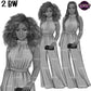 Black woman clipart PNG featuring elegant African American women with natural Afro hair and braided hairstyles in high-neck jumpsuits. Black and white illustrations with transparent backgrounds.