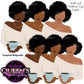 Black Woman Flat Clipart Bundle | Flat Illustration | Flat Design | Black Woman Clipart | Black Girl Magic