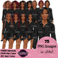 Professional Woman Clipart Bundle PNG | Business Woman Clipart | Corporate Woman PNG | Office Woman Clipart