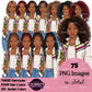 Student Clipart PNG | Teen Girl Clipart | School Girl Clipart | Student PNG | Educational Clipart