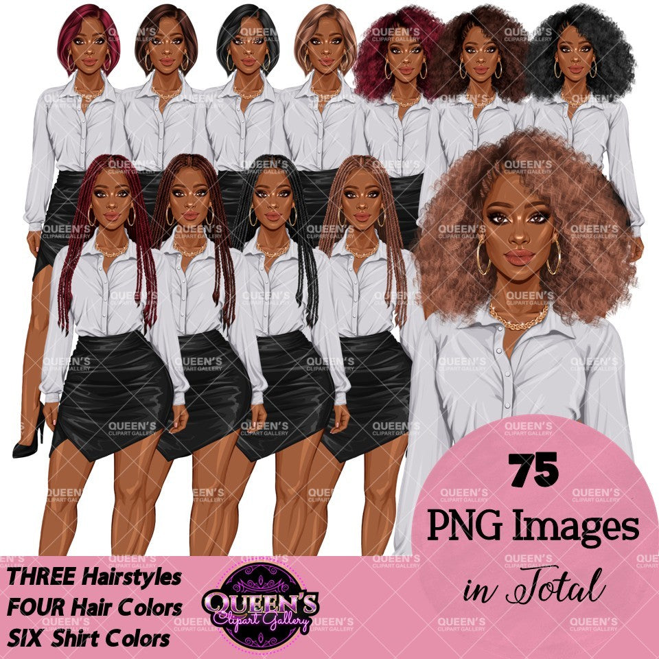 Professional Woman Clipart Bundle PNG | Business Woman Clipart | Corporate Woman PNG | Office Woman Clipart