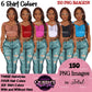 Fashion Woman Clipart Bundle PNG | Cowgirl Woman Clipart | Western Fashion Girls | Denim Fashion Illustration