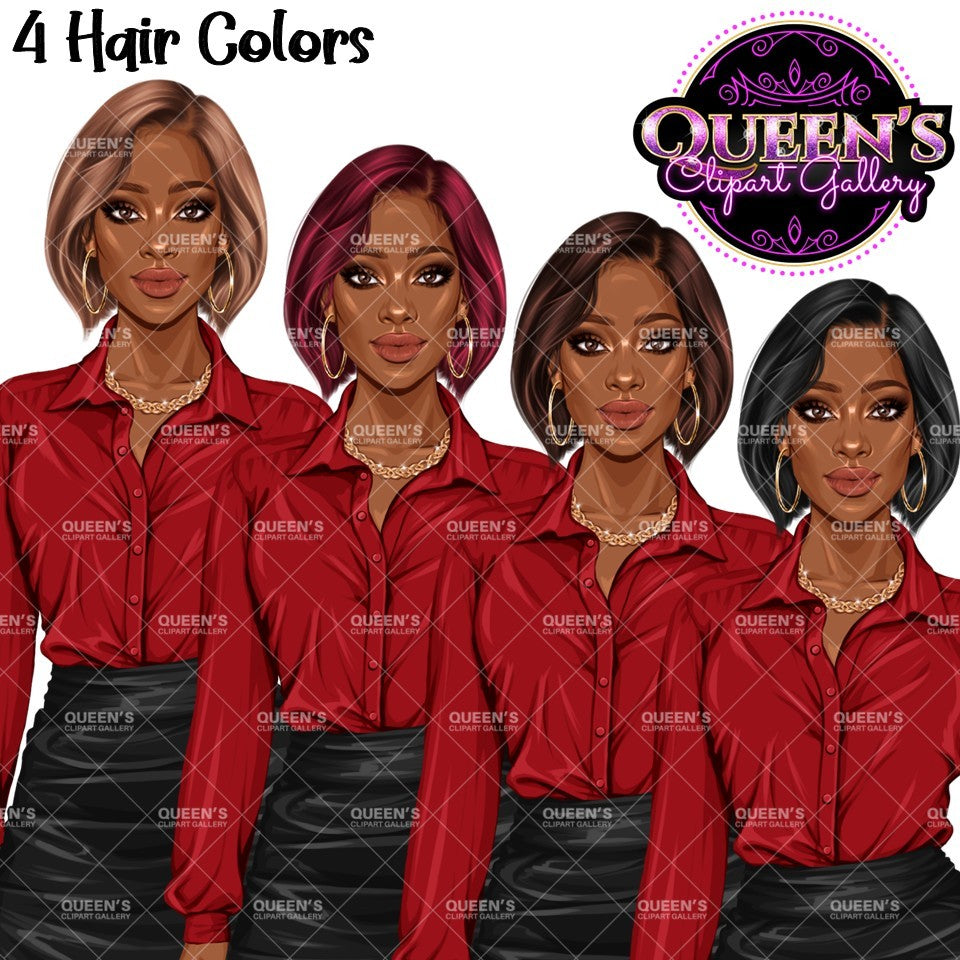 Professional Woman Clipart Bundle PNG | Business Woman Clipart | Corporate Woman PNG | Office Woman Clipart