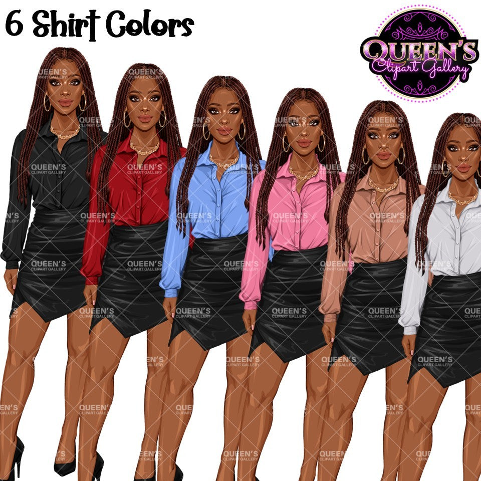 Professional Woman Clipart Bundle PNG | Business Woman Clipart | Corporate Woman PNG | Office Woman Clipart