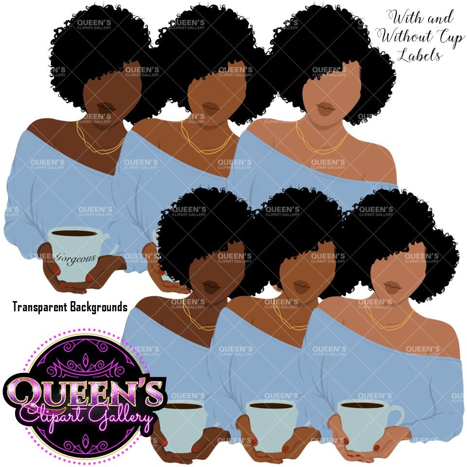 Black Woman Flat Clipart Bundle | Flat Illustration | Flat Design | Black Woman Clipart | Black Girl Magic