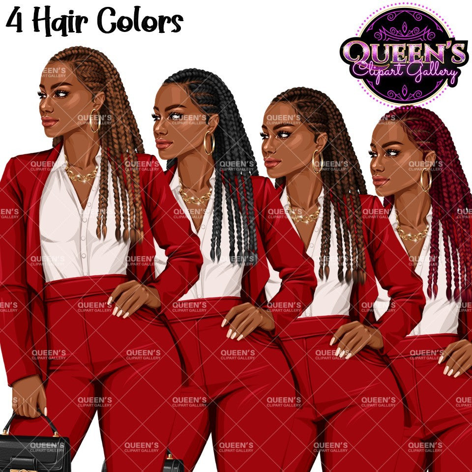 Business Woman Clipart | Executive Woman Clipart | Boss Lady PNG | Professional Woman Graphics | Fashion Women Clipart