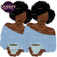 Black Woman Flat Clipart Bundle | Flat Illustration | Flat Design | Black Woman Clipart | Black Girl Magic
